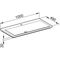 Keuco Mineralguss-WT ROYAL REFLEX m 1L-Boh we alpin 1000x30x490mm