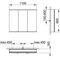 Keuco Spiegelschrank ROYAL MODULAR 2.0 Breite 1100mm Höhe 900mm Tiefe 160mm
