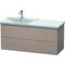 Duravit Waschtischunterbau L-CUBE 1220x481x555mm eiche kaschmir
