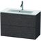 Duravit WTU Compact L-CUBE 550x820x391mm eiche dunkel gebürstet