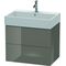 Duravit Waschtischunterbau L-CUBE 544x684x459mm flannel grey hochglanz