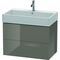 Duravit Waschtischunterbau L-CUBE 544x784x459mm flannel grey hochglanz