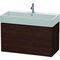Duravit Waschtischunterbau L-CUBE 544x984x459mm nussbaum gebürstet