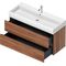 Duravit Waschtischunterbau L-CUBE 544x1184x459mm nussbaum natur