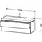 Duravit Waschtischunterbau L-CUBE m WT Vero Air 500x1200x480mm o HL we hgl