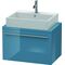 Duravit Konsolenunterschrank X-LARGE 440x700x478mm stone blue hochglanz