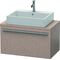 Duravit Konsolenunterschrank X-LARGE 440x800x478mm eiche kaschmir