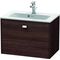 Duravit WT-Unterbau BRIOSO COMPACT Gri chrom 442x620x389mm kastanie dunkel
