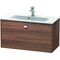 Duravit WT-Unterbau BRIOSO COMPACT Griff chrom 442x820x389mm nussbaum natur