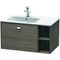 Duravit Waschtischunterbau BRIOSO 442x820x479mm Be li Gri chrom pine terra