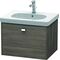 Duravit Waschtischunterbau BRIOSO Griff chrom 452x620x469mm pine terra