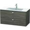Duravit Waschtischunterbau BRIOSO Griffe chrom 553x1020x479mm pine terra
