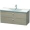 Duravit Waschtischunterbau BRIOSO Griffe chrom 561x1220x479mm pine silver