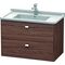 Duravit Waschtischunterbau BRIOSO Griffe chr 563x820x469mm nussbaum dunkel