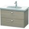 Duravit Waschtischunterbau BRIOSO Griffe chrom 563x820x469mm pine silver