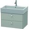 Duravit Waschtischunterbau BRIOSO Griffe chr 442x684x459mm betongrau matt