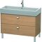 Duravit Waschtischunterbau BRIOSO Griffe chr 570x984x459mm europ. eiche