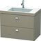 Duravit Waschtischunterbau BRIOSO 613x800x480mm m WT Vero Air Gri chr 1 HL