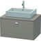 Duravit Konsolenunterschrank BRIOSO Griff chrom 442x820x550mm basalt matt