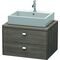 Duravit Konsolenunterschrank BRIOSO Griffe chrom 442x720x550mm pine terra