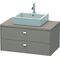 Duravit Konsolenunterschrank BRIOSO Griffe chrom 442x920x550mm basalt matt