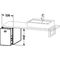 Duravit Konsolenunterschrank BRIOSO Griff chrom 442x320x550mm betongrau matt