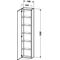 Duravit Hochschrank DURASTYLE 240x400x1800mm Anschlag rechts leinen