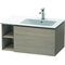 Duravit Waschtischunterbau L-CUBE 400x820x481mm, Becken rechts pine silver
