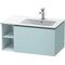Duravit Waschtischunterbau L-CUBE 400x820x481mm Be re fla grey seidenmatt