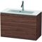 Duravit WTU Compact L-CUBE 550x820x391mm nussbaum dunkel
