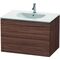Duravit Waschtischunterbau L-CUBE 534x820x550mm nussbaum dunkel