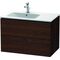 Duravit Waschtischunterbau L-CUBE 550x820x481mm Be li nussbaum gebürstet