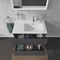 Duravit Waschtischunterbau L-CUBE 550x820x481mm Becken rechts graphit matt