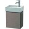 Duravit Waschtischunterbau L-CUBE 400x364x241mm Ans rechts eiche kaschmir