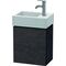Duravit Waschtischunterbau L-CUBE 400x364x241mm Ans re Ei dunkel gebürstet