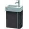 Duravit Waschtischunterbau VERO AIR 436x364x211mm Ans li Ei dunkel gebürstet