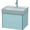 Duravit Waschtischunterbau XSQUARE 397x584x460mm lichtblau seidenmatt