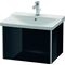 Duravit Waschtischunterbau XSQUARE 405x610x473mm schwarz hochglanz