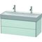 Duravit Waschtischunterbau XSQUARE 397x984x460mm lichtblau matt
