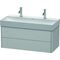 Duravit Waschtischunterbau XSQUARE 397x984x460mm nordic weiß seidenmatt