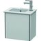 Duravit Waschtischunterbau XSQUARE 400x410x289mm Türansch li we seidenmatt
