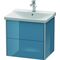 Duravit Waschtischunterbau XSQUARE 565x610x473mm stone blue hochglanz