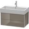 Duravit Waschtischunterbau XSQUARE 397x784x460mm flannel grey hochglanz