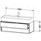 Duravit Waschtischunterbau XSQUARE 397x1184x460mm taupe seidenmatt