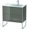 Duravit Waschtischunterbau XSQUARE 832x810x478mm Be re fla grey hochglanz