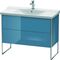 Duravit Waschtischunterbau XSQUARE 805x1010x473mm stone blue hochglanz