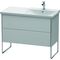 Duravit Waschtischunterbau XSQUARE Be re 805x1010x473mm Nord. we seidenmatt