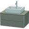 Duravit Waschtischunterbau XSQUARE 400x800x548mm flannel grey seidenmatt