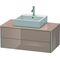 Duravit Waschtischunterbau XSQUARE 400x1000x548mm cappuccino hochglanz