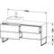 Duravit Waschtischunterbau XSQUARE 778x1600x548mm Be li na-bl seidenmatt
